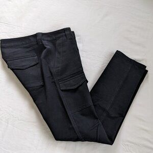 Loft Black Cotton Cargo pants Size 6 Marisa